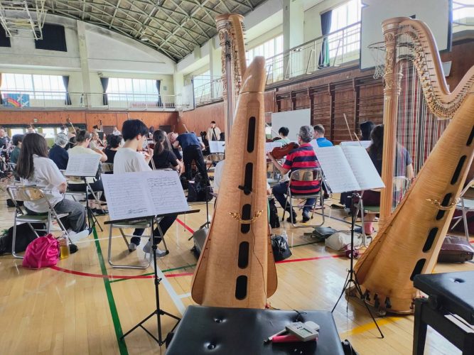 日常：ようやく先が見えて来たアルプス交響曲のハープ